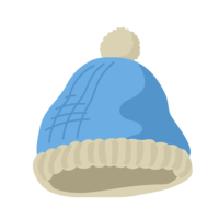 浅蓝色针织帽