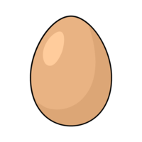 Simple brown egg