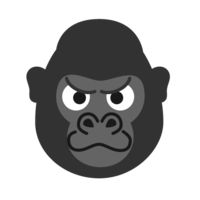 雄性大猩猩的脸
