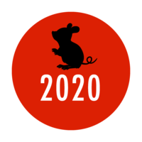 ネズミの2020年日の丸