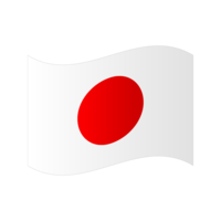 Japanese flag fluttering