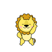 Number one lion character