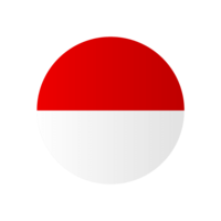 Indonesian flag (circular)