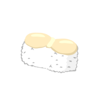 Scallop nigiri sushi