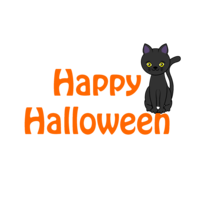 Happy-Halloween-黒猫