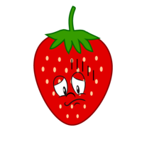 Strawberry character in trouble