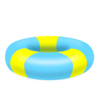 水色黄色の浮き輪