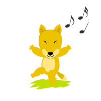 Dancing fox