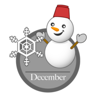 December of snowman