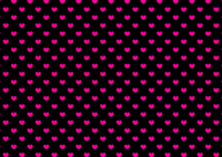 黑色背景粉红色心形壁纸