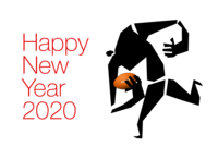Rugby New Year's card