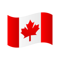 たなびくカナダ国旗