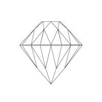 Line art diamond