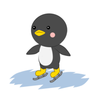 滑冰的企鹅