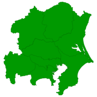 Greater Tokyo area map