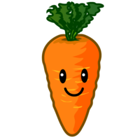 Cute carrot character