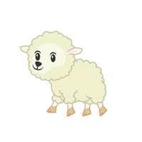 Walking sheep character