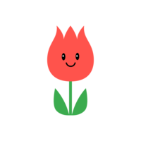 Cute tulip character