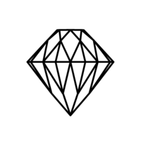 Black and white diamond