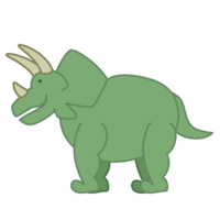 Simple cute triceratops