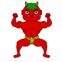 Powerful red demon