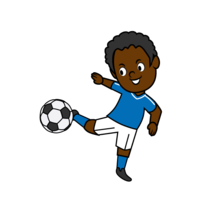 Black soccer player