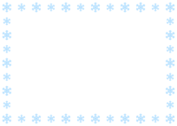 浅蓝色雪结晶框架