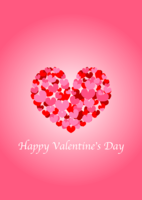 Pink heart Valentine wallpaper