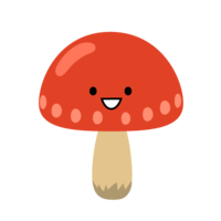 Cute mushroom character
