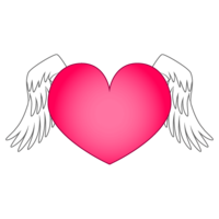 Heart with wings