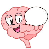 Talking brain character