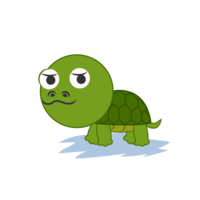Four-legged turtle character