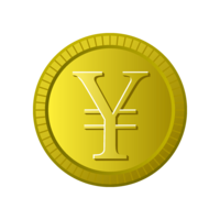 ¥ currency gold coin