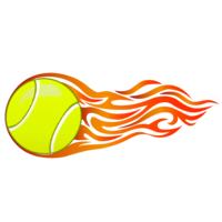 Flame tennis ball