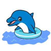 Dolphin with a floating ring