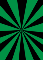 緑黒放射状模様のチラシ背景