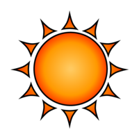 Simple sun mark