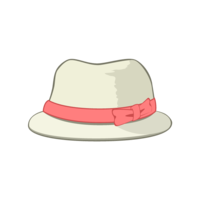 Hat with ribbon