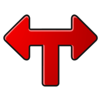 T-shaped arrow