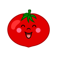笑顔のトマトキャラ