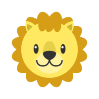 かわいいライオンの顔
