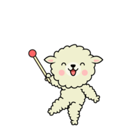 Sheep character to explain