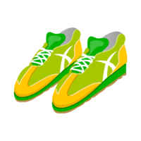 Yellow-green sneakers