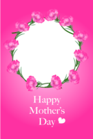 Carnension Mother's Day card (with photo)