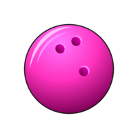 ピンクのボウリングボール