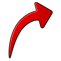 Arrow that goes up after going up and down
