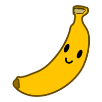 Cute banana character