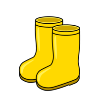 Yellow children's boots