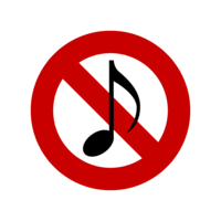 Music prohibited