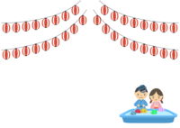红灯笼和水气球溜溜球钓鱼